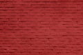 Red Brick wall texture close up. Top view Royalty Free Stock Photo