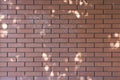 Red brick wall texture grunge background for home and interior design. Wide panoramic view of the building with good detail. Abstr Royalty Free Stock Photo