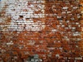 Red brick wall texture grunge background for interior design Royalty Free Stock Photo