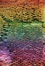 Red brick wall texture grunge background