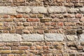 Red brick wall texture grunge background,  may use for interior design Royalty Free Stock Photo