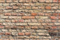 Red brick wall texture grunge background,  may use for interior design Royalty Free Stock Photo