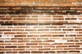 Red brick wall texture grunge background may use to interior design Royalty Free Stock Photo