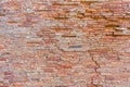 red brick wall texture grunge background, red brick wall background, grungy rusty blocks of stone-work, China brick Royalty Free Stock Photo