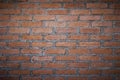 Red brick wall texture grunge background with vignetted corners, may use to interior design. as background interior decoration con Royalty Free Stock Photo