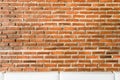 Red brick wall texture grunge background with vignetted corners, may use to interior design Royalty Free Stock Photo