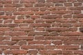 Red brick wall texture grunge background with vignetted corners, may use to interior design Royalty Free Stock Photo