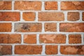 Red brick wall texture grunge background with vignetted corners Royalty Free Stock Photo
