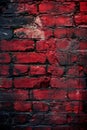 Red brick wall texture. Irregular grunge background. Royalty Free Stock Photo