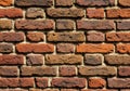 Red brick wall texture with natural masonry pattern Royalty Free Stock Photo