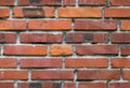 Red brick wall texture, seamlessly tileable background Royalty Free Stock Photo