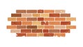 Red Brick Wall Texture Vector Illustration, vector design Generative AI Royalty Free Stock Photo