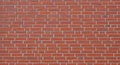 Red Brick Wall Texture with White Mortar Lines background Royalty Free Stock Photo