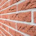 Red brick wall textured background Royalty Free Stock Photo
