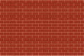 Red brick wall, vector Illustration Royalty Free Stock Photo