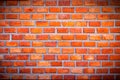 Red brick wall vignette for placing letters in the middle and a Royalty Free Stock Photo