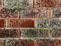 red brick wall vintage closeup house old weathered retro interior home building