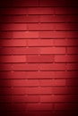 Old wall of red briks tiled background, regular block texture. Royalty Free Stock Photo