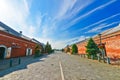 Red Brick Warehouses at the Hakodate port in Hakodate, Hokkaido, Japan Royalty Free Stock Photo