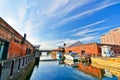 Red Brick Warehouses at the Hakodate port in Hakodate, Hokkaido, Japan Royalty Free Stock Photo