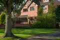 Red bricked family house