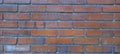 red bricks arranged using cement and varnish so that the impression is elegant