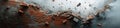 Red Brick Wall Explosion Crumbling Bricks and Dust Cloud