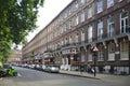 Red bricks houses near Palace of Westminster in London, english architecture Royalty Free Stock Photo