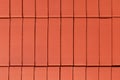 Red bricks lie together. Freestone. Texture of brick Royalty Free Stock Photo