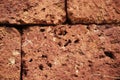 Red bricks lines and texture Royalty Free Stock Photo