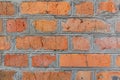 Red bricks old retro wall texture close background Royalty Free Stock Photo