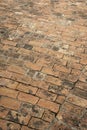 Red bricks pavement Royalty Free Stock Photo