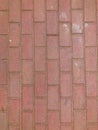 Red bricks paving stones for side walk texture background