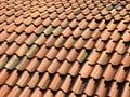 Red bricks roof