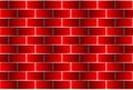 Red bricks - vector pattern Royalty Free Stock Photo