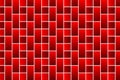 Red bricks - vector pattern Royalty Free Stock Photo