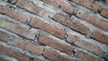 Red bricks wall arrangement, red bricks texture background Royalty Free Stock Photo