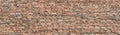 Red bricks wall texture and background. Panorama Royalty Free Stock Photo