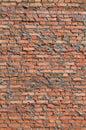 Red bricks wall texture and background. Vertical frame Royalty Free Stock Photo