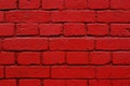 Red bricks wall texture Royalty Free Stock Photo