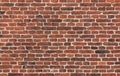 Red bricks wall texture, urban industrial background Royalty Free Stock Photo