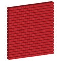 Red brickwall, brick wall. Masonry, stonework, building and architecture concepts icon, graphics