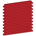 Red brickwall, brick wall. Masonry, stonework, building and architecture concepts icon, graphics