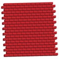 Red brickwall, brick wall. Masonry, stonework, building and architecture concepts icon, graphics