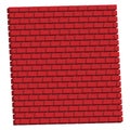 Red brickwall, brick wall. Masonry, stonework, building and architecture concepts icon, graphics