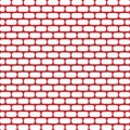 Red brickwall, brick wall. Masonry, stonework, building and architecture concepts icon, graphics