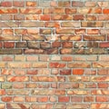 Red BrickWall Seamless Texture Royalty Free Stock Photo