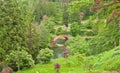 Red bridge of Yokote Castle, Akita Prefecture, Japan