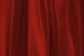 Red bright curtain for digital show