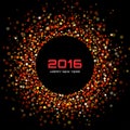 Red Bright New Year 2016 Background Royalty Free Stock Photo